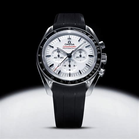 omega speedmaster white dial new|omega speedmaster reduced white dial.